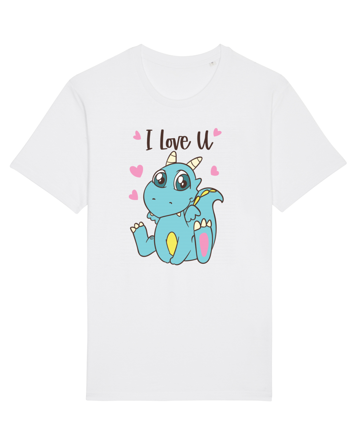 Tricou mânecă scurtă Unisex Rocker White