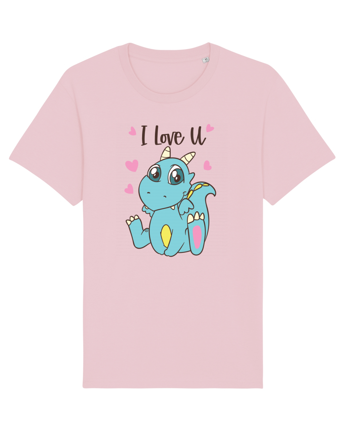 Tricou mânecă scurtă Unisex Rocker Cotton Pink