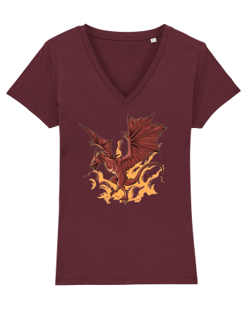 Design cu dragoni Burgundy