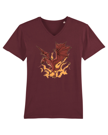 Design cu dragoni Burgundy