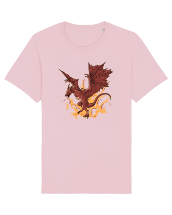 Design cu dragoni Cotton Pink