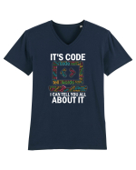 Umor de programatori Tricou mânecă scurtă guler V Bărbat Presenter