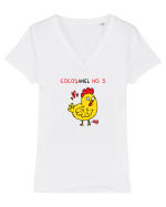 COCOȘanel Tricou mânecă scurtă guler V Damă Evoker