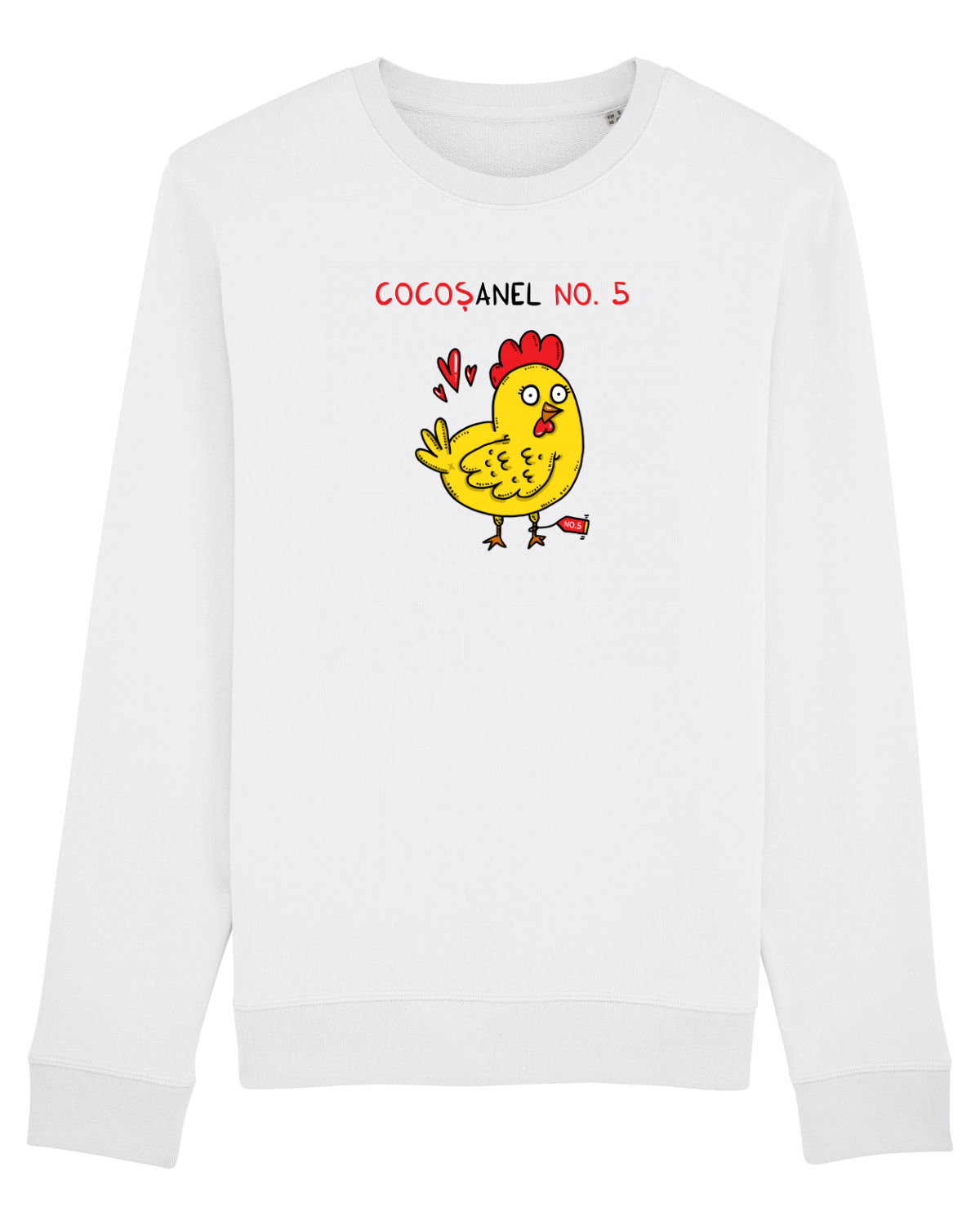 Bluză mânecă lungă Unisex Rise White