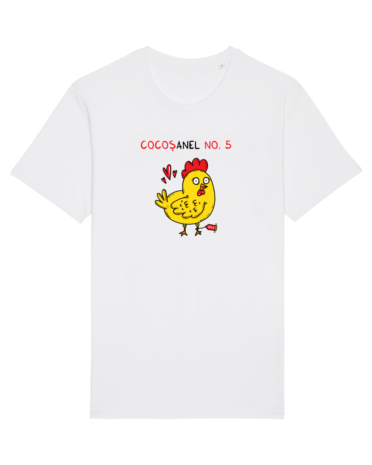Tricou mânecă scurtă Unisex Rocker White