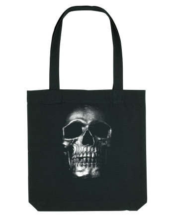 Silver Skull Black