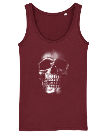 Silver Skull Burgundy