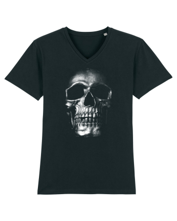 Silver Skull Black