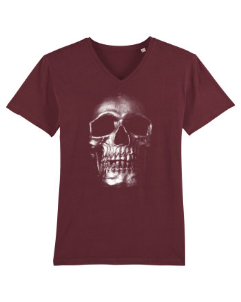 Silver Skull Burgundy