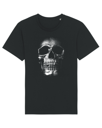 Silver Skull Black