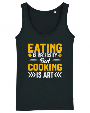 Eating is necessity but cooking is art Black