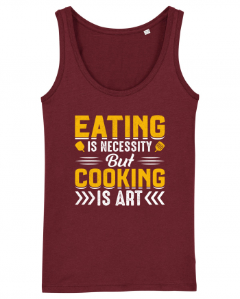 Eating is necessity but cooking is art Burgundy