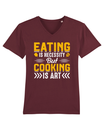 Eating is necessity but cooking is art Burgundy