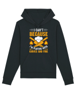 I can't because I'm playing with knives and fire Hanorac Unisex Drummer