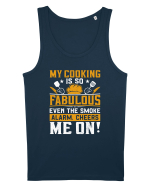 My cooking is so fabulous even the smoke alarm, cheers me on Maiou Bărbat Runs