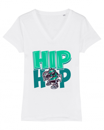 Hip Hop Graffiti White