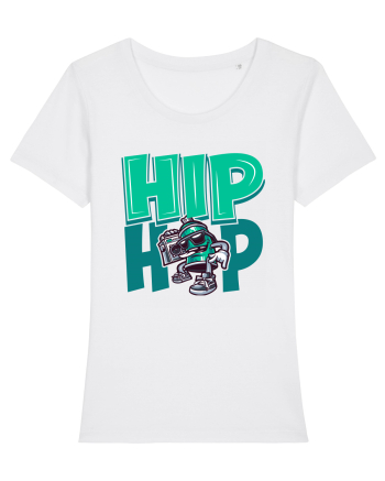Hip Hop Graffiti White