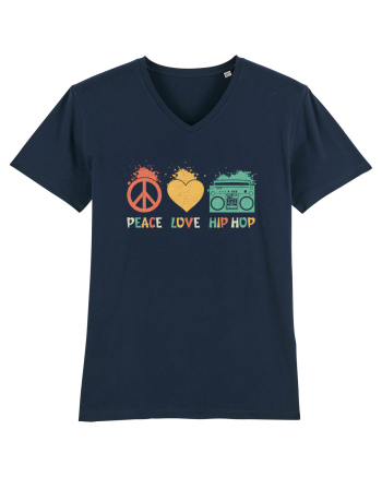 Peace Love Hip Hop French Navy