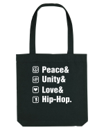 Peace Unity Love Hip Hop Sacoșă textilă