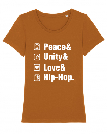 Peace Unity Love Hip Hop Roasted Orange