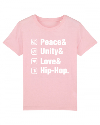 Peace Unity Love Hip Hop Cotton Pink