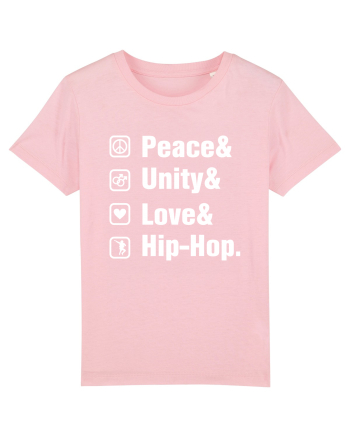 Peace Unity Love Hip Hop Cotton Pink