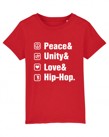 Peace Unity Love Hip Hop Red
