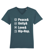 Peace Unity Love Hip Hop Tricou mânecă scurtă guler V Bărbat Presenter