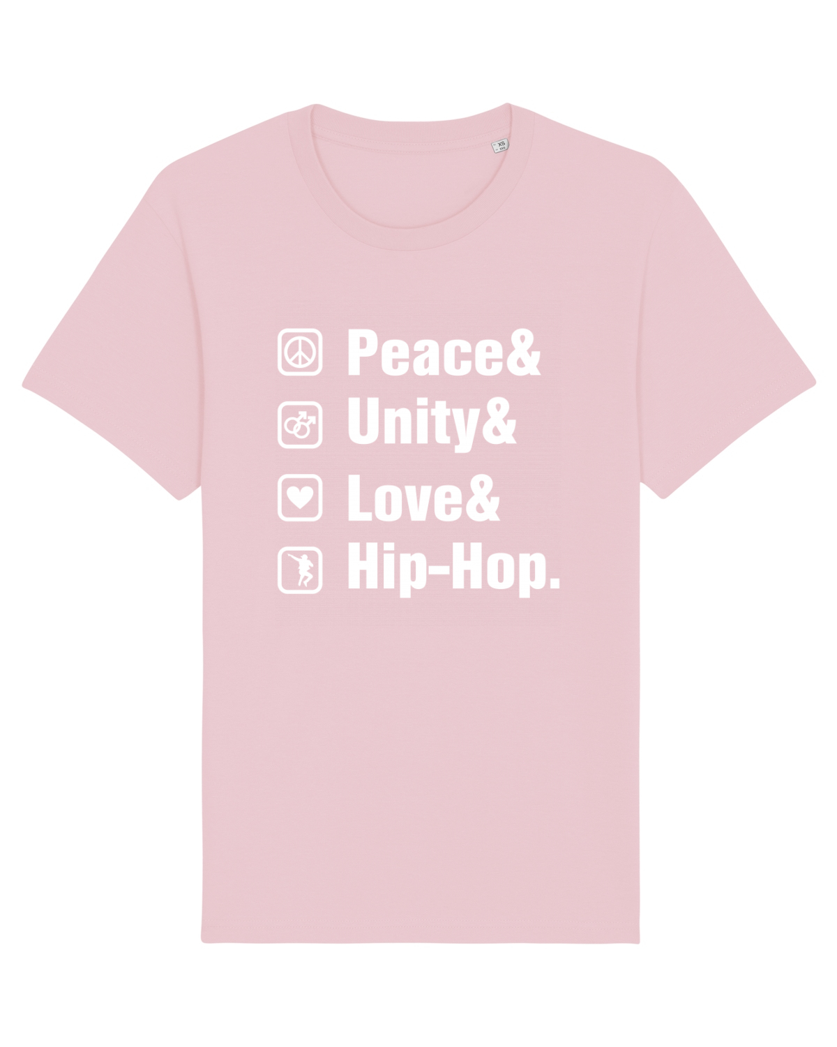 Tricou mânecă scurtă Unisex Rocker Cotton Pink