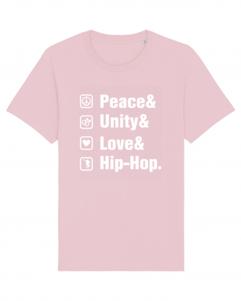 Peace Unity Love Hip Hop Cotton Pink