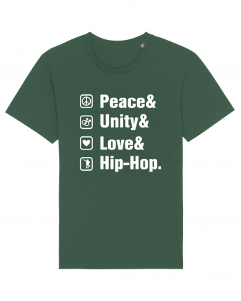 Peace Unity Love Hip Hop Bottle Green