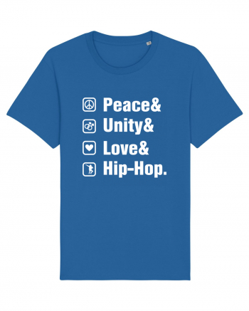 Peace Unity Love Hip Hop Royal Blue