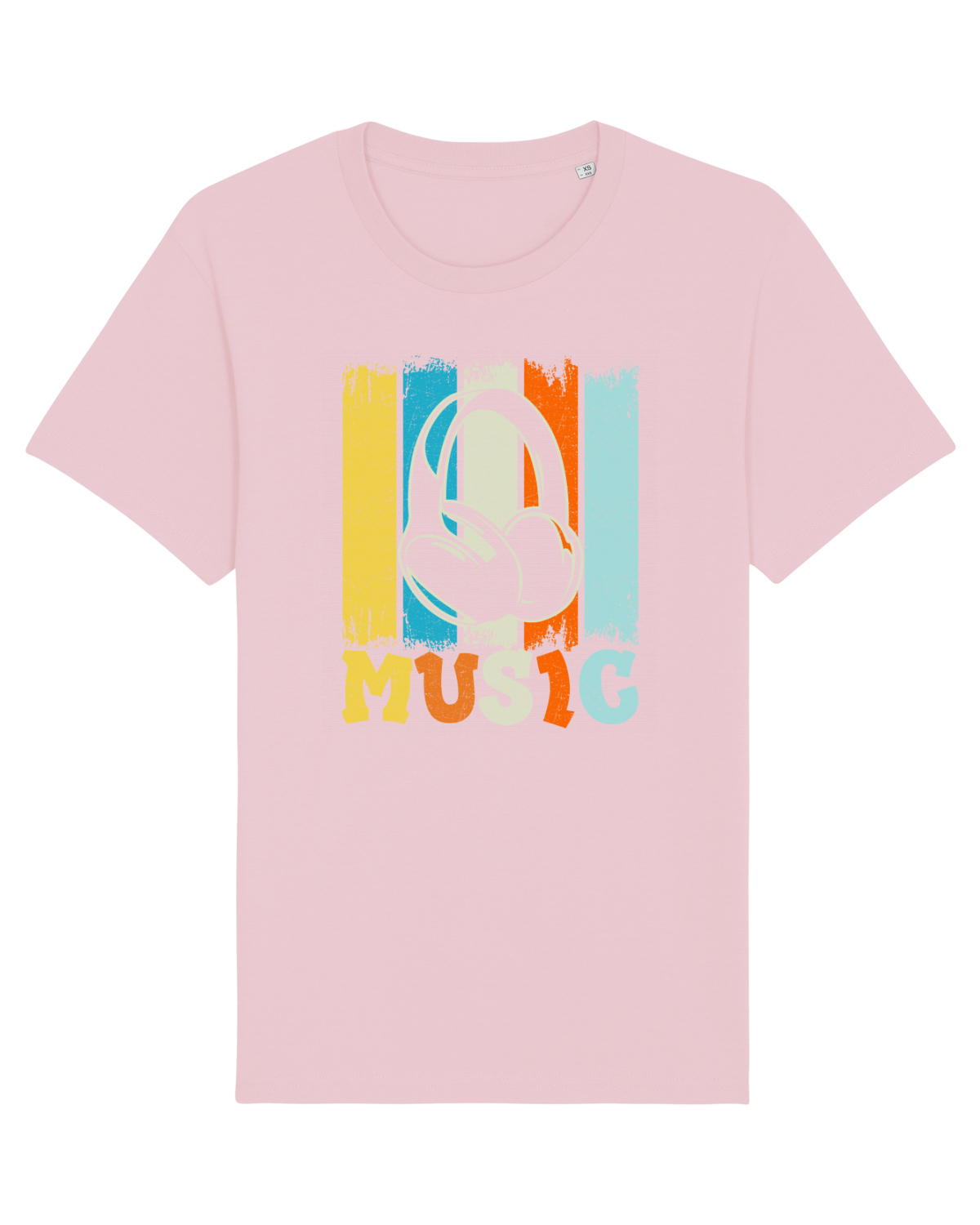 Tricou mânecă scurtă Unisex Rocker Cotton Pink