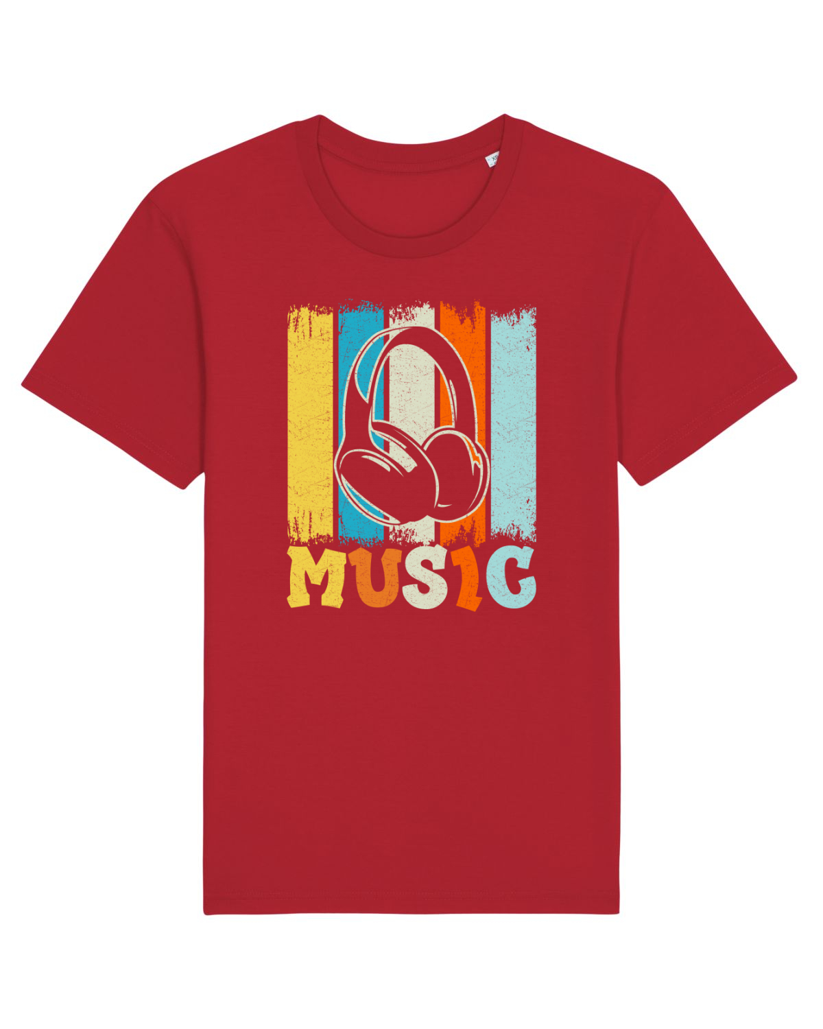 Tricou mânecă scurtă Unisex Rocker Red