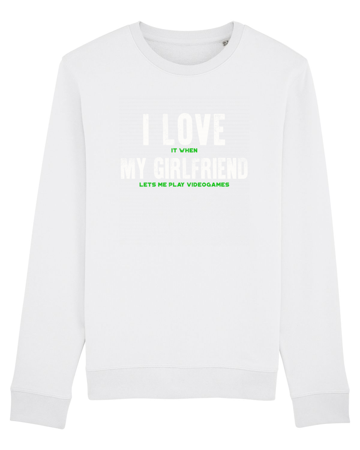 Bluză mânecă lungă Unisex Rise White