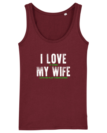 Wife Videogames Burgundy