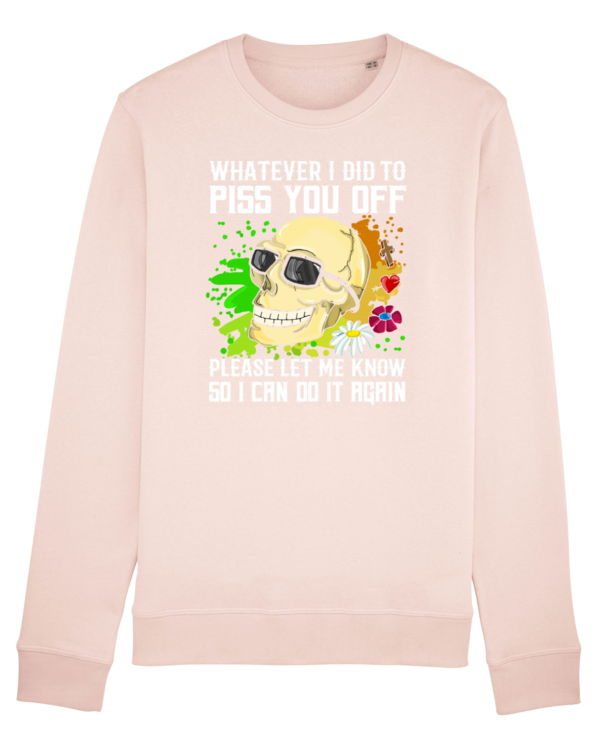 Bluză mânecă lungă Unisex Rise Candy Pink