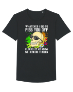 Whatever i did to piss you off please let me know so I can do it again Tricou mânecă scurtă guler larg Bărbat Skater