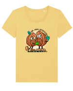 WE ARE FRIENDS BECAUSE WE ARE BOTH NUTS Tricou mânecă scurtă guler larg fitted Damă Expresser