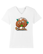 WE ARE FRIENDS BECAUSE WE ARE BOTH NUTS Tricou mânecă scurtă guler V Bărbat Presenter