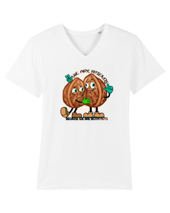 WE ARE FRIENDS BECAUSE WE ARE BOTH NUTS White