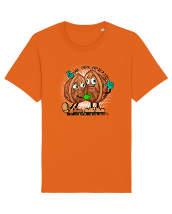 WE ARE FRIENDS BECAUSE WE ARE BOTH NUTS Bright Orange