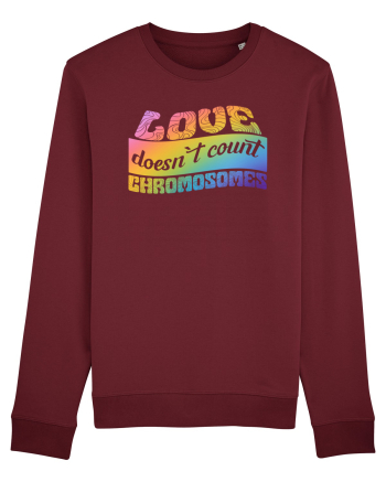 LOVE doesn`t count chromosomes Burgundy