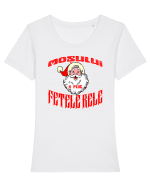 Mosului ii plac FETELE RELE Tricou mânecă scurtă guler larg fitted Damă Expresser