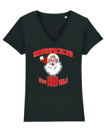 Santa likes BAD GIRLS Tricou mânecă scurtă guler V Damă Evoker