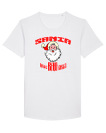 Santa likes BAD GIRLS Tricou mânecă scurtă guler larg Bărbat Skater