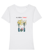 Nu ridica tonul (Halloween) Tricou mânecă scurtă guler larg fitted Damă Expresser