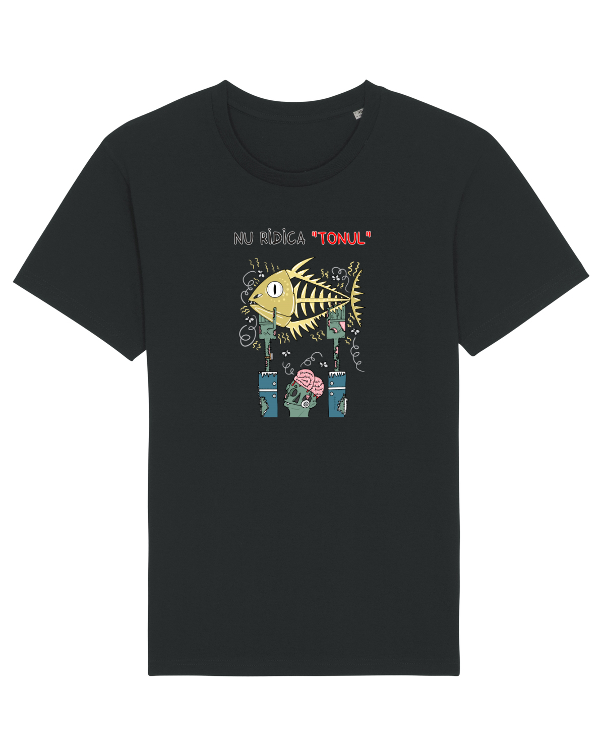 Tricou mânecă scurtă Unisex Rocker Black