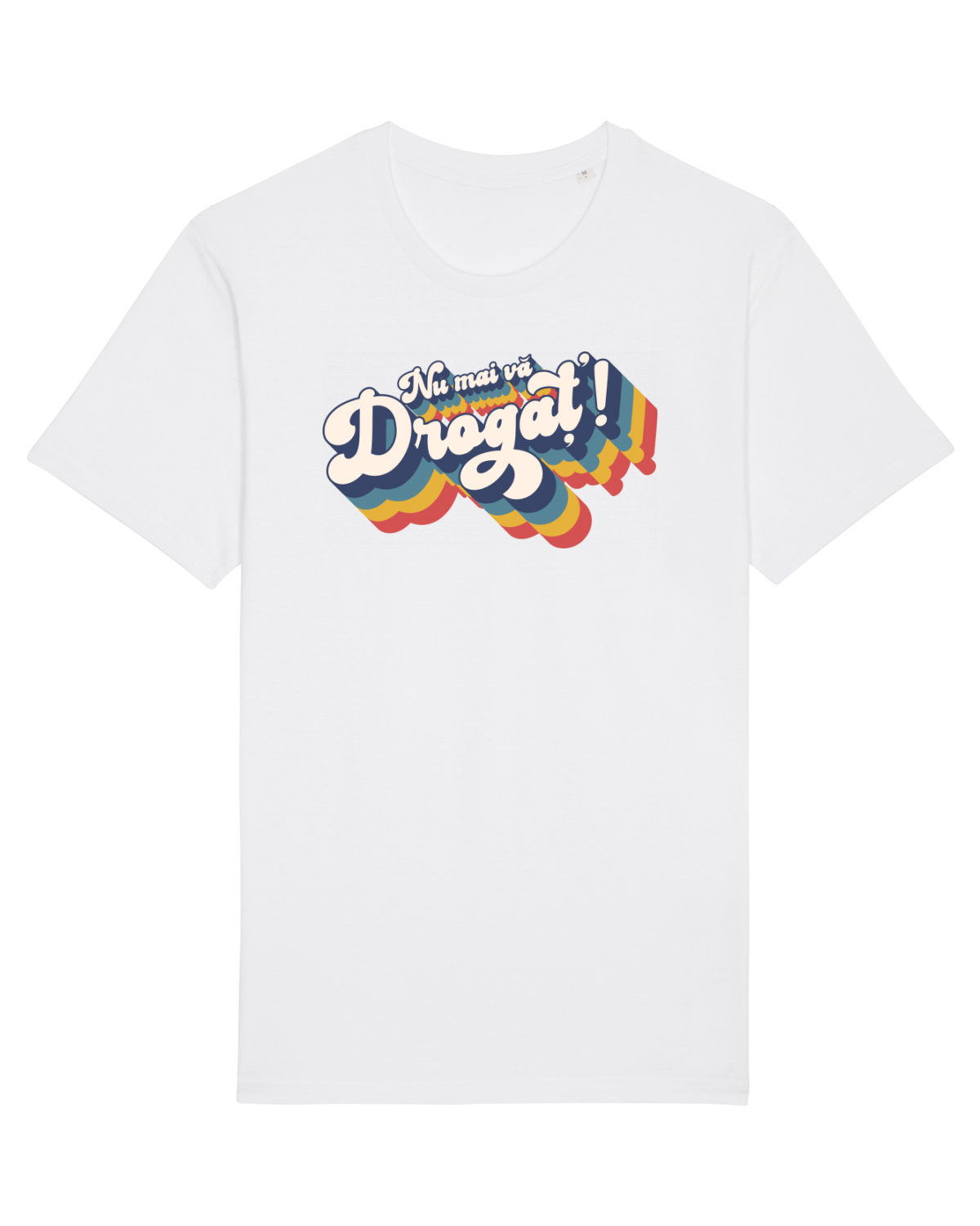 Tricou mânecă scurtă Unisex Rocker White
