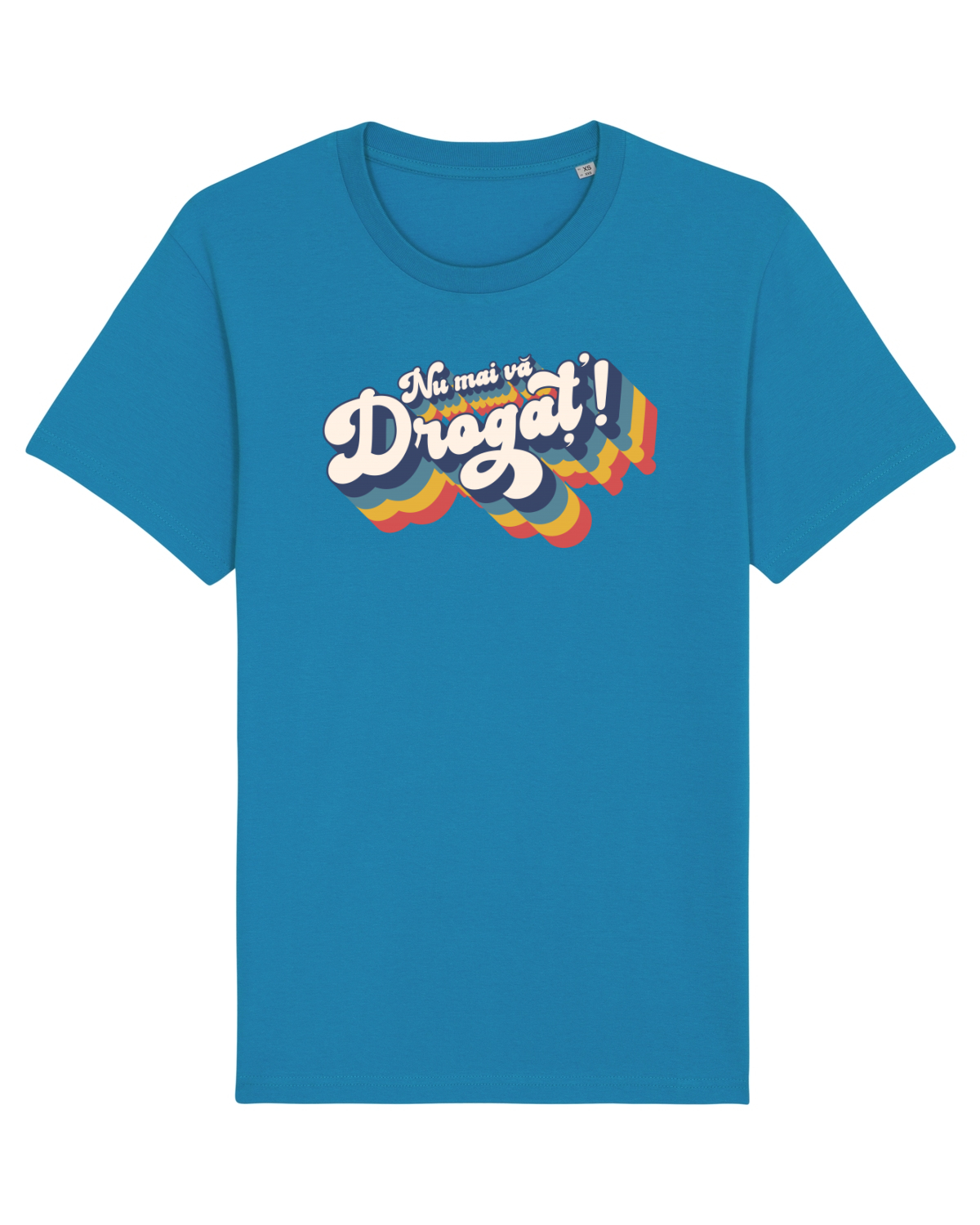 Tricou mânecă scurtă Unisex Rocker Azur